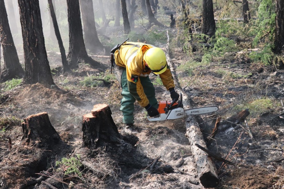 Лесной пожар площадью 80 Га локализован в Намском улусе