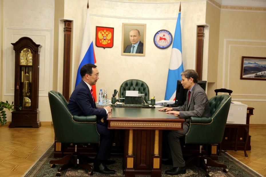 Айсен Николаев обсудил с Генеральным консулом РФ в Харбине Владимиром Ощепковым вопросы сотрудничества Якутии с Китаем