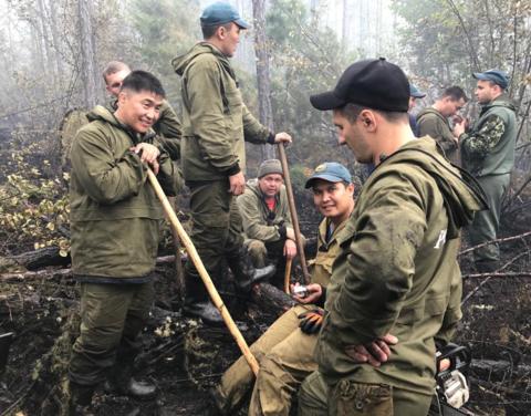 За прошедшие сутки в Якутии локализовано пять и ликвидировано тридцать шесть природных пожаров