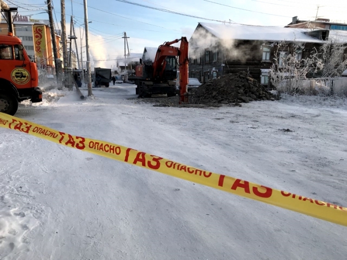 В Якутске произошла крупная авария на газопроводе