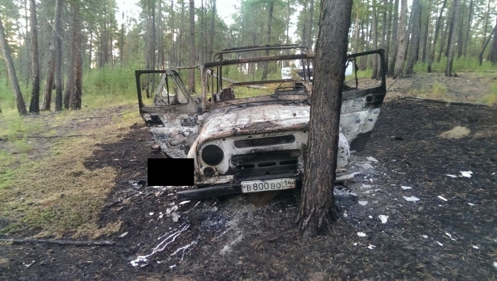 В Якутии обнаружили УАЗ со сгоревшими людьми
