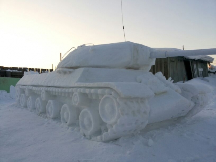 WOT: Сунтарский район стал центром снежного танкостроения