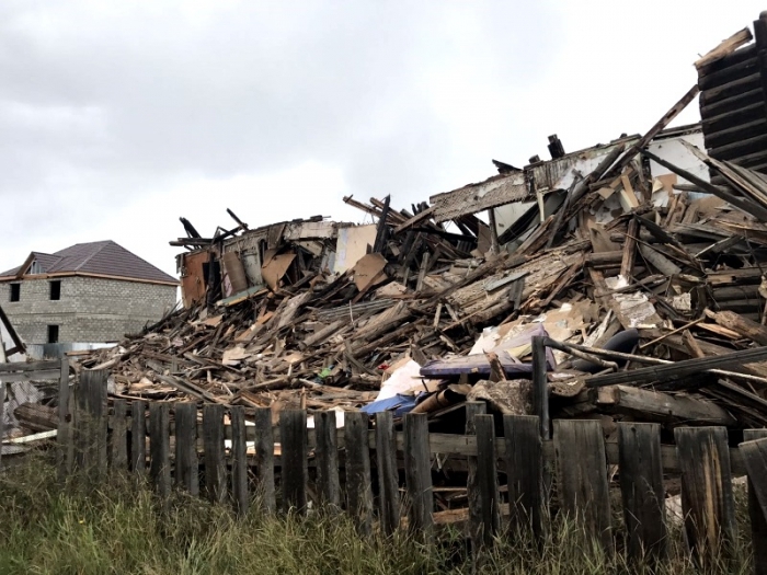 В Якутске продолжается снос аварийных домов