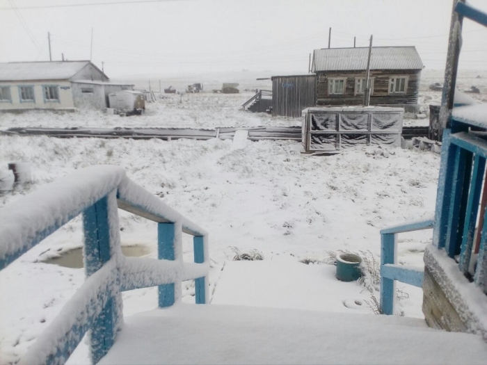 Вот и зима пришла: в Булунском и Анабарском улусах выпал снег