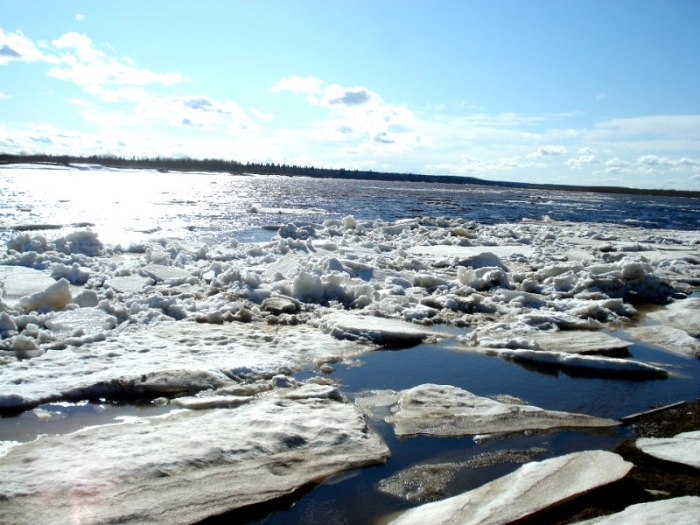 В Жиганском районе наблюдается густой ледоход