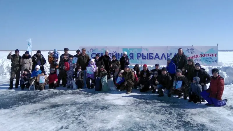 Соревнования по семейной рыбалке прошли в Кангалассах