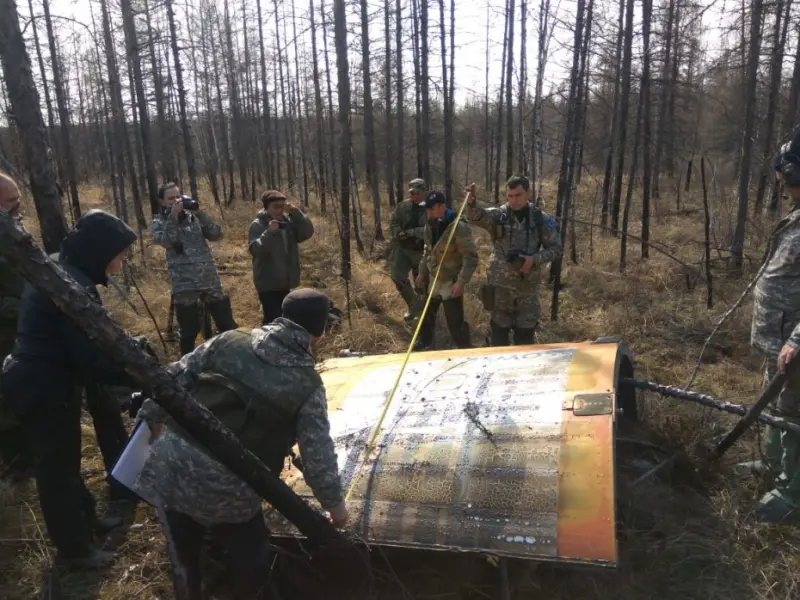 Из Алданского района вывезено пять фрагментов ракеты-носителя "Союз-2.1а"