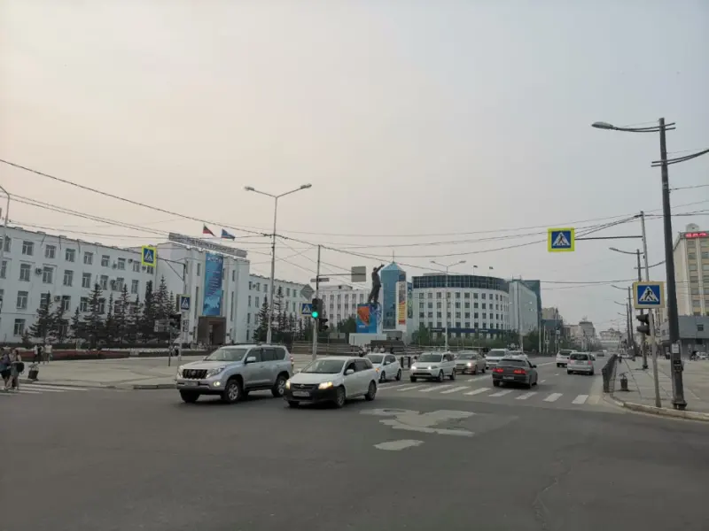 Задымление в Якутске связано с пожарами в зоне контроля лесных пожаров на территории соседних регионов