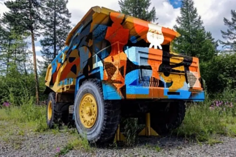 Арт-объект «БелАЗ» открыли в Нерюнгри 24 августа