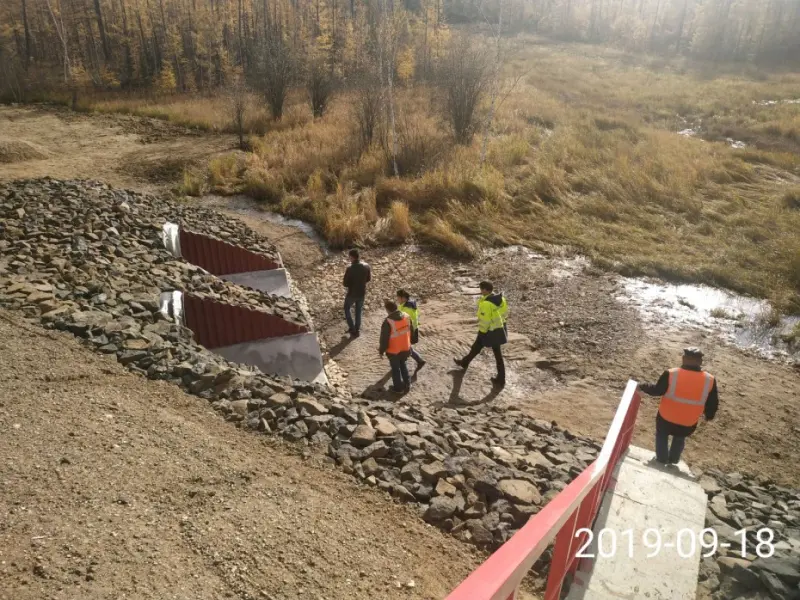 В Сунтарском улусе досрочно завершена реконструкция искусственных водопропускных сооружений через реку Куккурэ дороги «Вилюй»