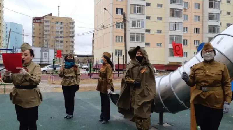 В Якутске начались праздничные акции ко Дню Победы