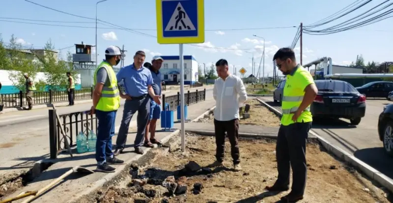 В Якутске проверили гарантийные объекты 2019 года в рамках реализации нацпроекта «БКАД»