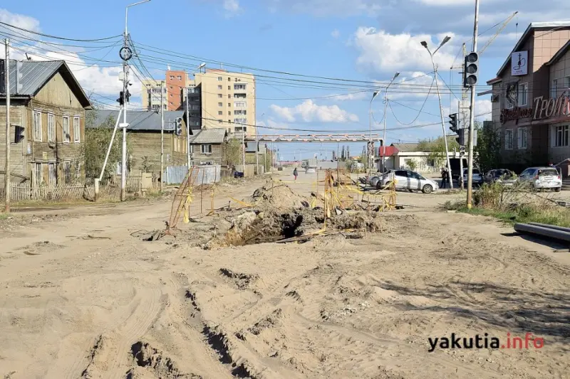 В Якутске с 20 часов 5 июня до 6 часов 8 июня будет перекрыт участок улицы Лермонтова