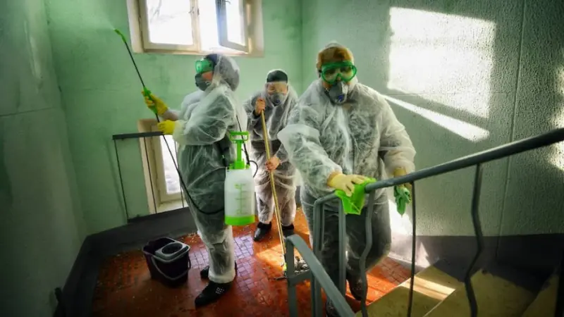 Проведение санобработки подъездов жилых домов в Якутске на 18 часов 11, 12, 13 сентября