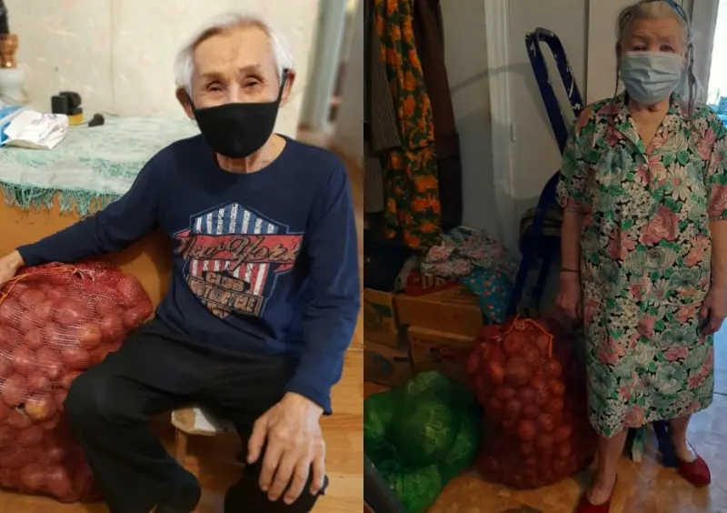 Мешки с картошкой и капустой раздали ветеранам войны и тыла Губинского округа