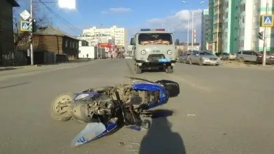 13-летний ребенок попал в ДТП на своем мопеде