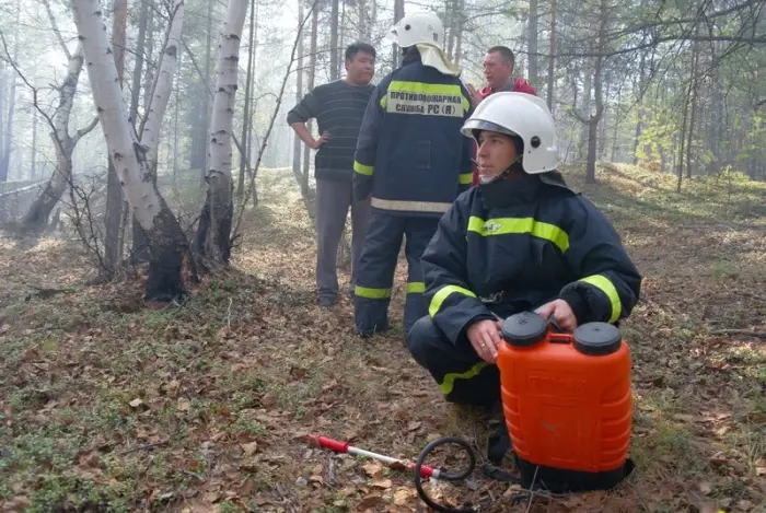 Пожарные оперативно ликвидировали возгорание на табагинской сопке (+фото)
