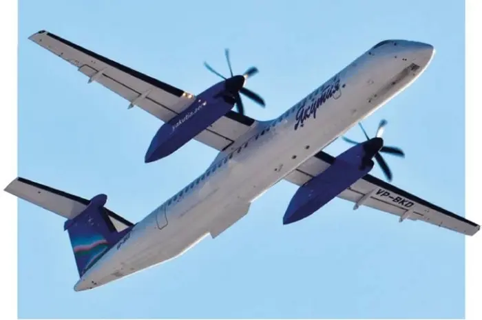 Bombardier Dash-8 Q300 выполнил очередной сертификационный полет в небе Якутии 