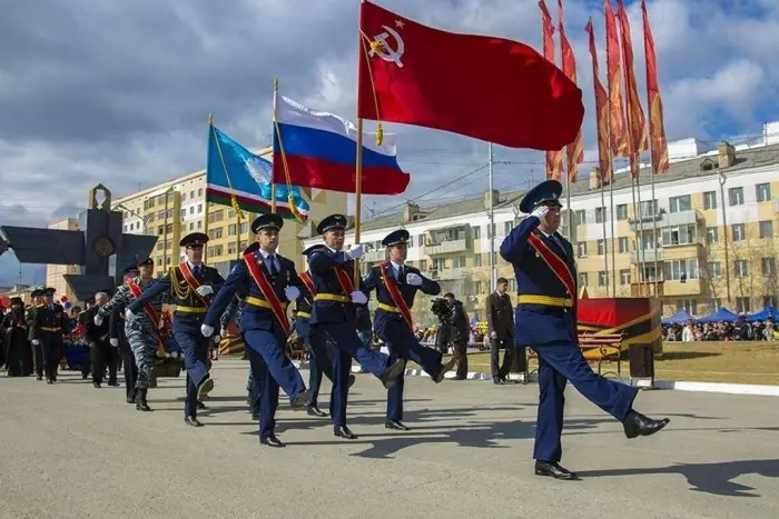 Схема временного перекрытия движения на улицах Якутска 9 мая