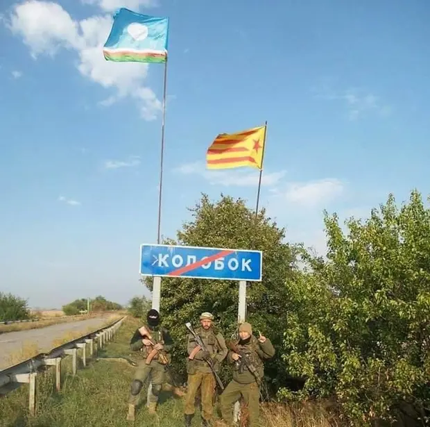 Якутский флаг на Донбассе