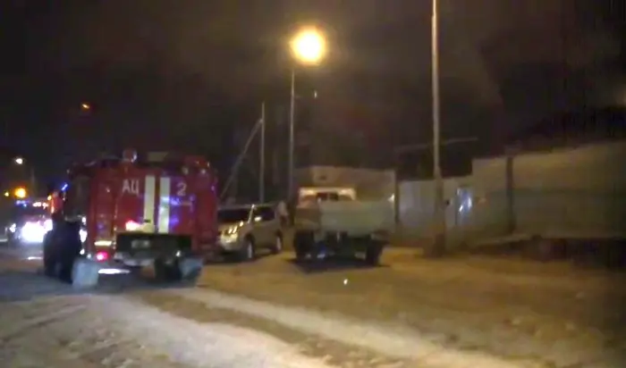 Пожар на автомойке на улице Чайковского