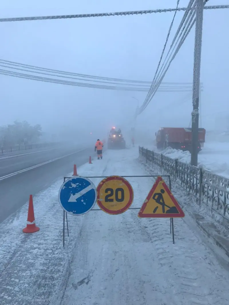 За январь с городских улиц вывезено 20 тысяч кубометров снега