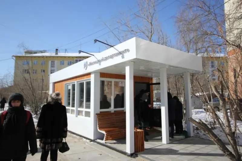 Первые муниципальные автобусные остановки открылись в Якутске