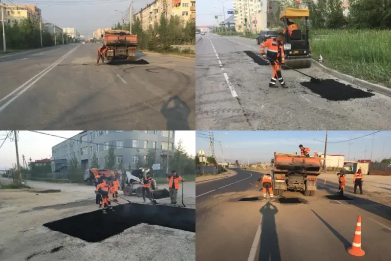Ещё на 20 улицах Якутска будет проведен ямочный ремонт дорог