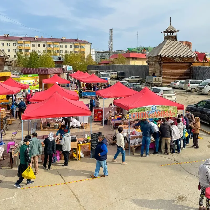 На трех площадках Якутска пройдут ярмарки продовольствия