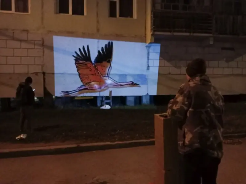 В Якутске появилось новое граффити. Его смысл — спасение природы от лесных пожаров