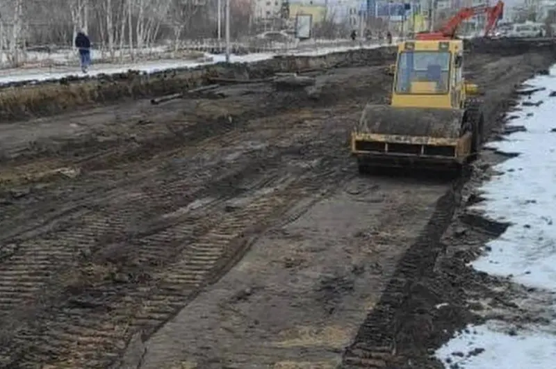 На участке обнаружения останков временно приостановлены дорожные работы