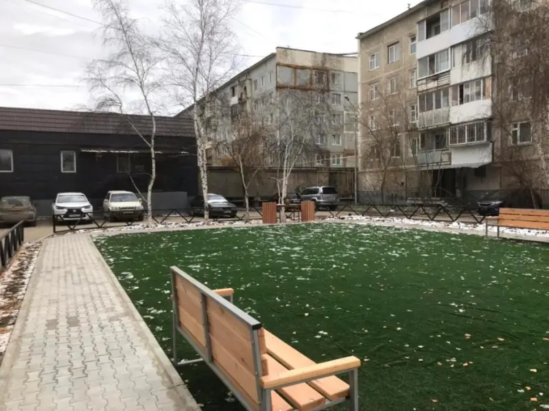 В Якутске завершено благоустройство восемь дворовых территорий