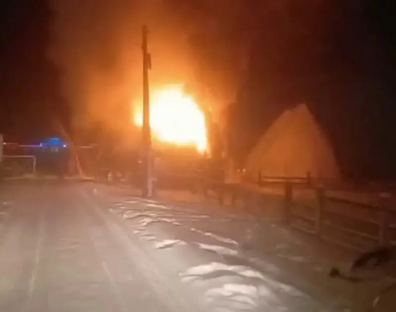 В туристическом комплексе «Орто Дойду» произошел пожар