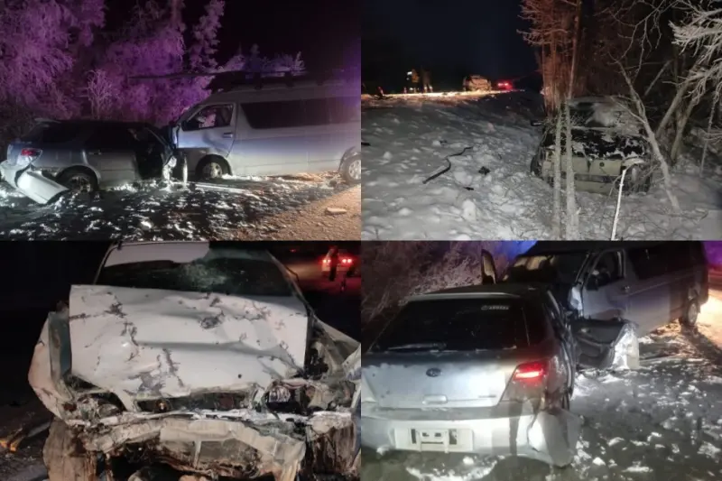 Два серьезных ДТП с погибшим и пострадавшими произошли на автодороге «Вилюй»