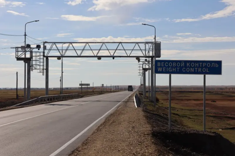 Пункт автоматического контроля габаритов автомашин откроется в июне на автодороге «Умнас»