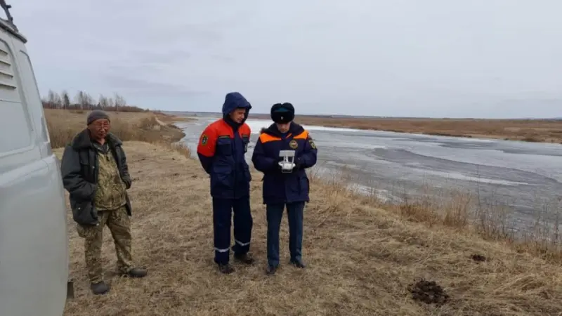 Протяжённость ледохода на реке Лена составляет 197 километров