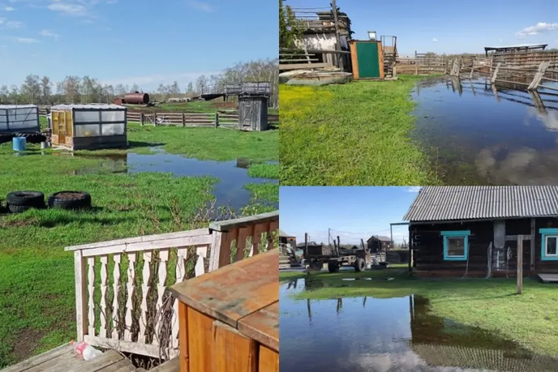 У села Сыгыннах Намского района уровень воды выше критического