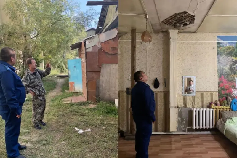 Прокуратура взялась за проверку факта обвала части потолка в доме многодетной семьи