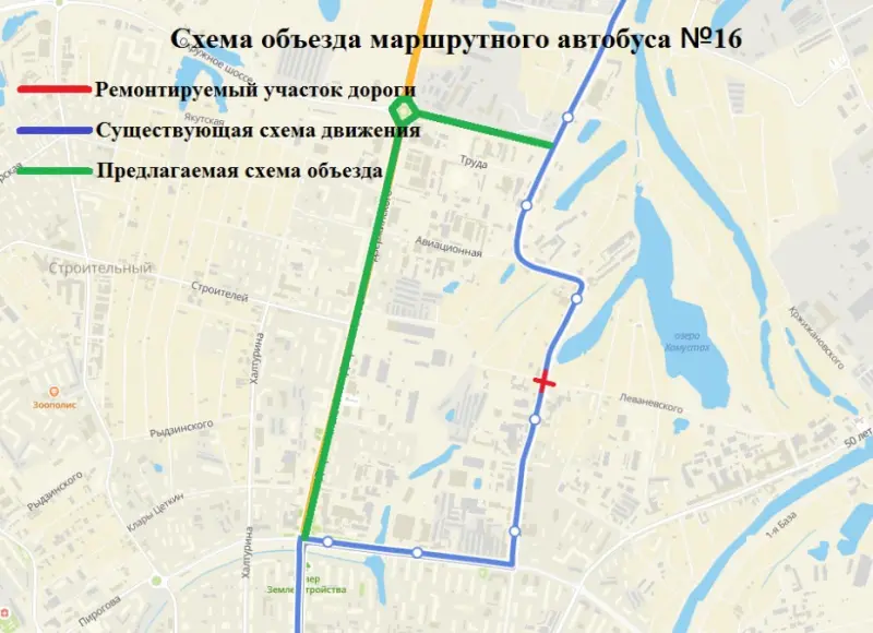 На перекрестке улиц Бестужева-Марлинского и Леваневского будет прекращено движение транспортных средств