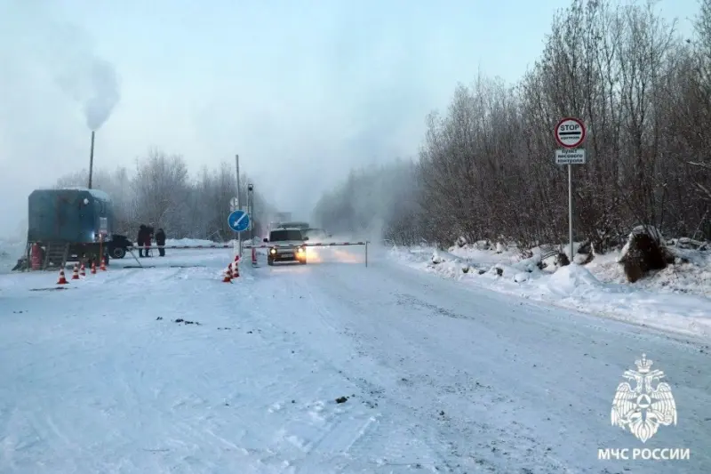 В Ленском районе открыта ледовая переправа грузоподъемностью до 20 тонн