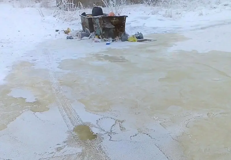 Фотофакт: «Ледовый городок» с душком