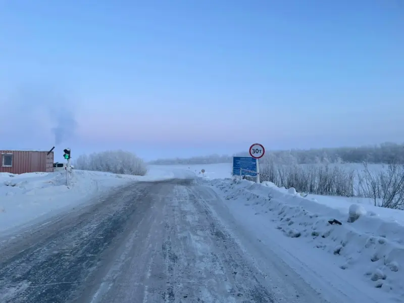 Открыта ледовая переправа Кангалассы - Соттинцы