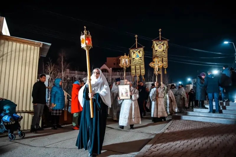 Временное ограничение движения в связи с проведением мероприятия, посвященного Святой Пасхе