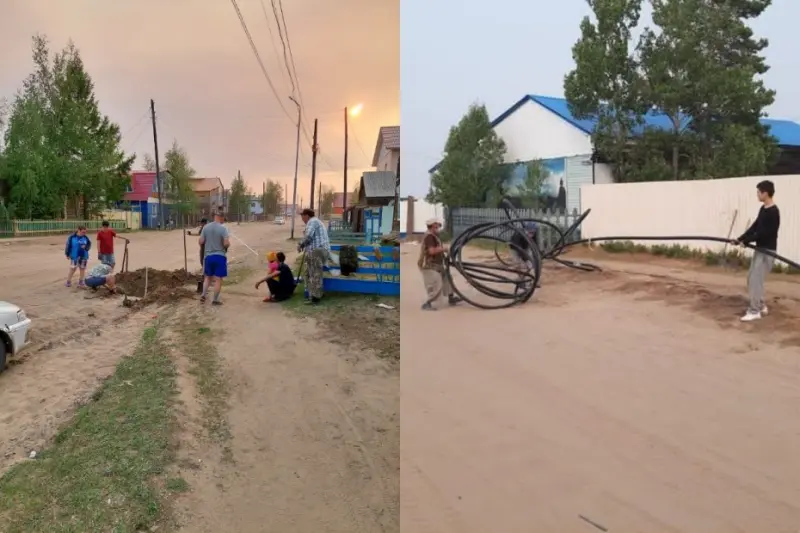 На милость не надеяться. Жители Вилюйска сами провели летний водопровод