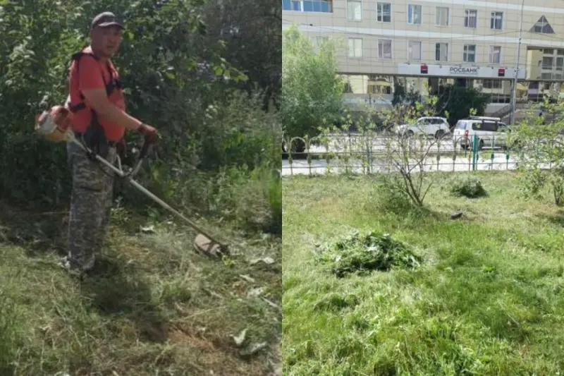 140 тысяч квадратных метров травы скошено в Якутске