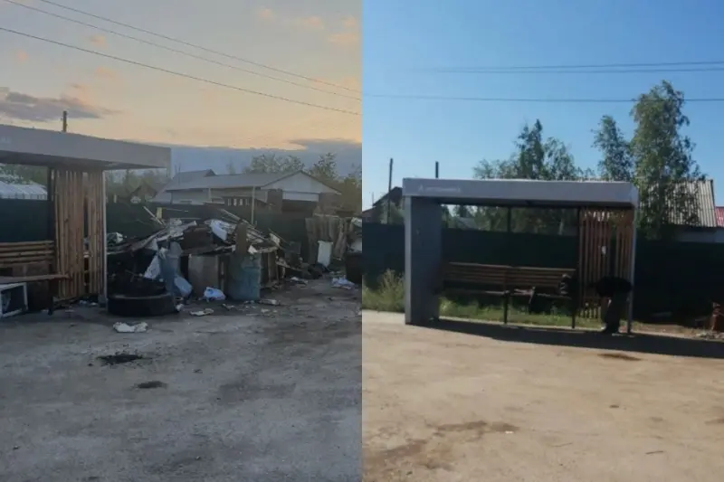 Ликвидирована незаконная свалка на конечной автобуса №41 в Якутске после сообщения в социальных сетях
