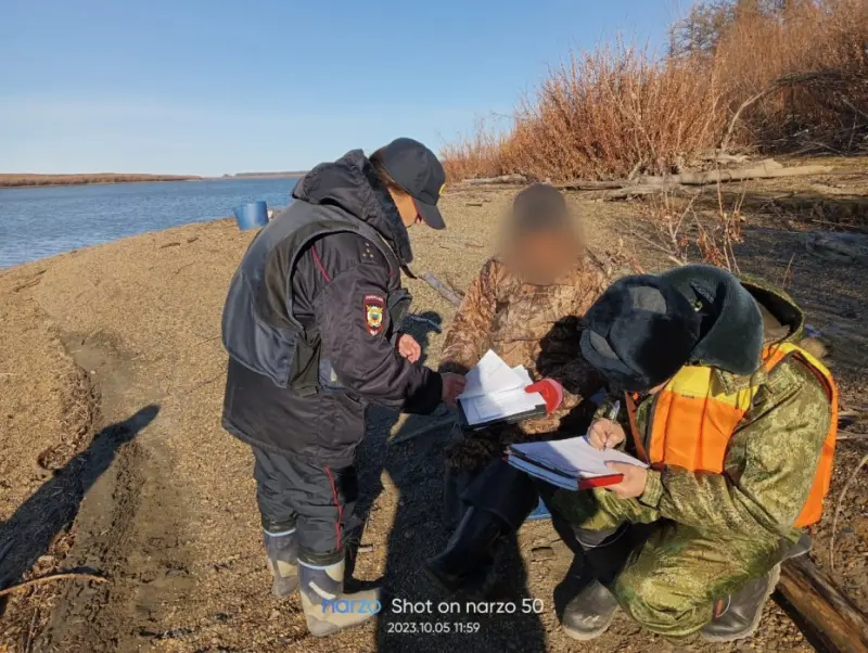 На реке Колыма в период нереста проведена проверка рыбаков