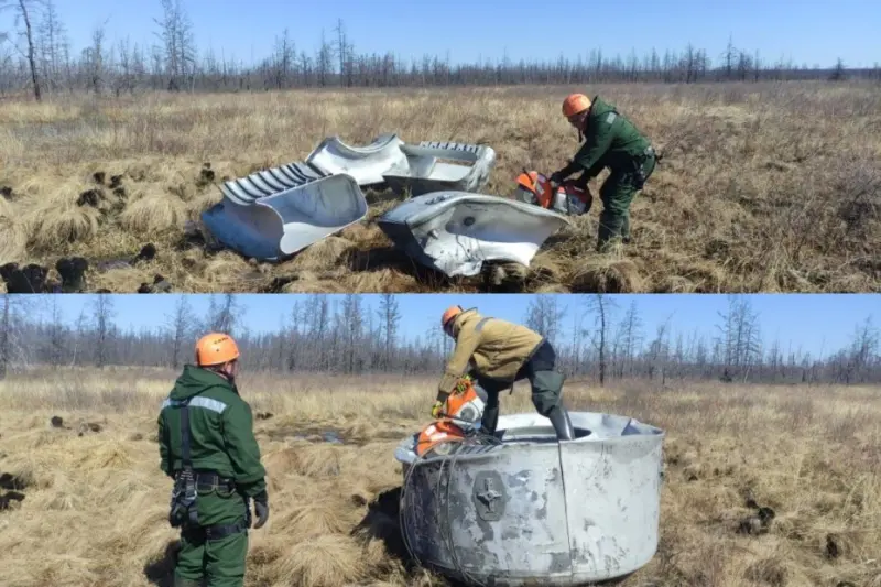 Собранные фрагменты ракеты-носителя «Союз-2-1б» готовы к вывозу из Вилюйского улуса