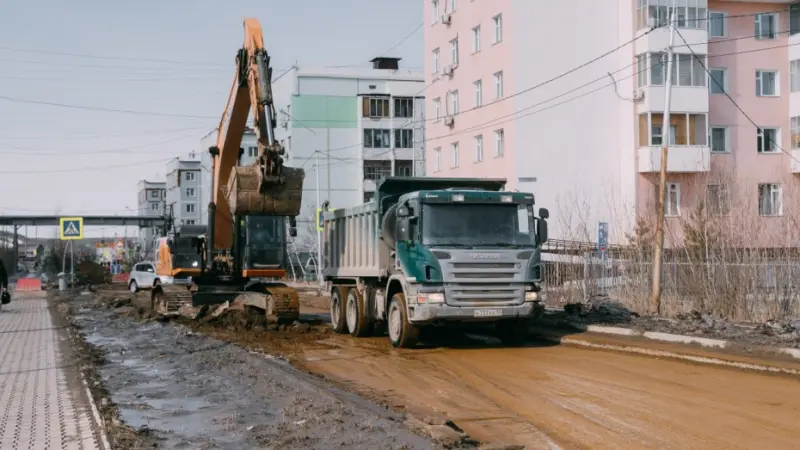 В Якутске с 15 мая прекращается движение транспорта по улице Севастопольская