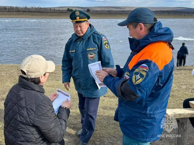 Ледоход в Якутии проходит по территории Ленского и Aмгинского районов